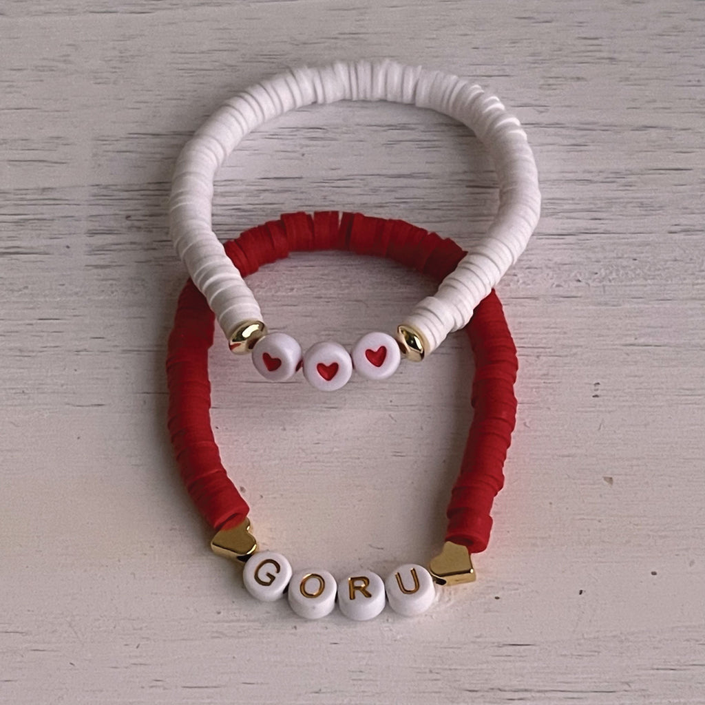 Personalized Name Beaded Bracelet: Custom Friendship Jewelry Gift