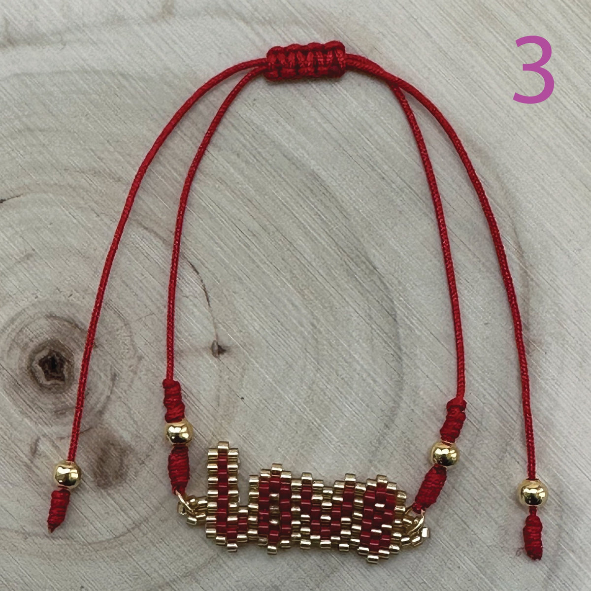 Beaded Bracelet  Stacking Mama Bracelet  Gold Accent  Custom  Back to school gift