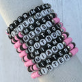 Inter Miami Messi Bracelet: Custom Name Heishi Clay Bead Bracelet