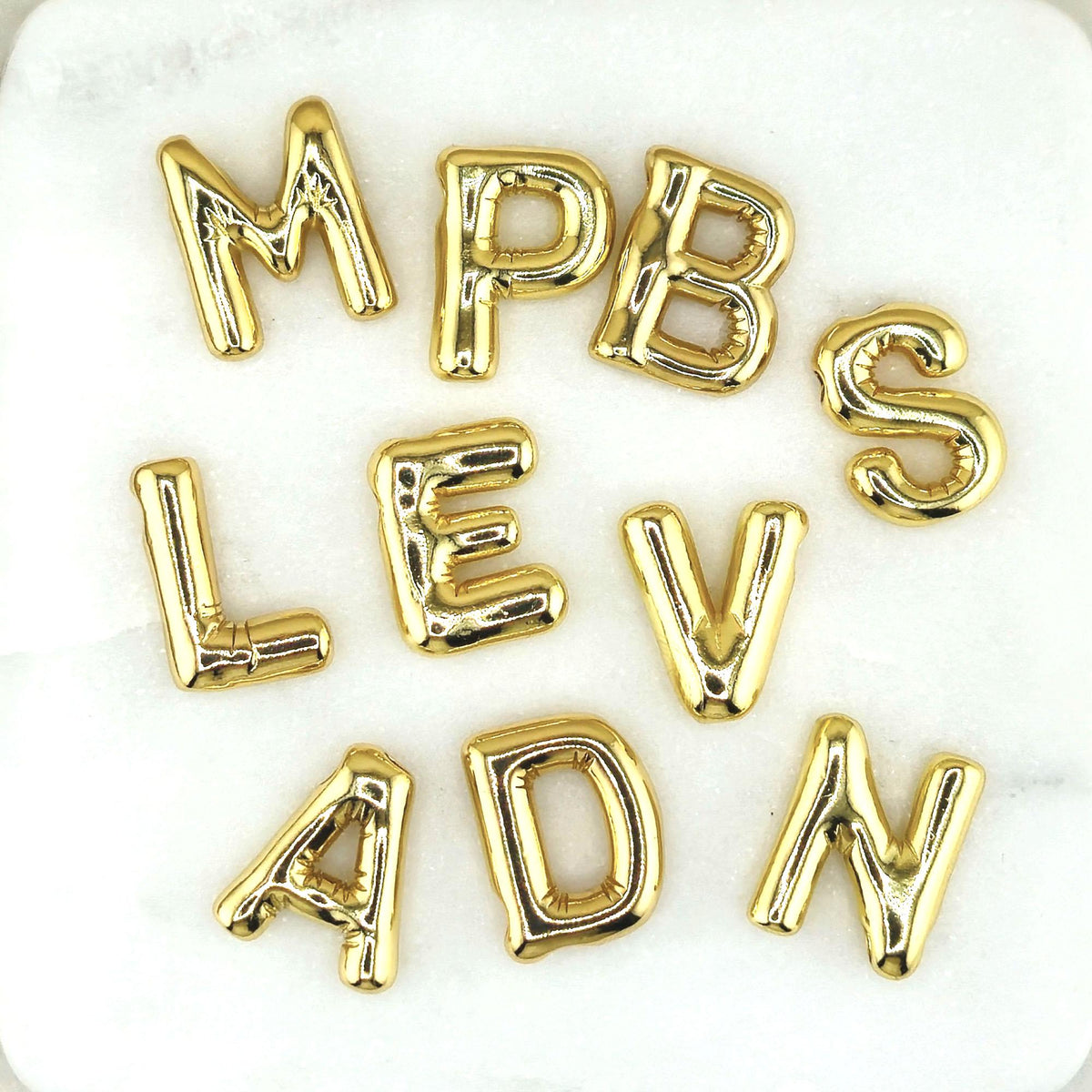 Balloon Initial Pendant, 14k Gold Filled Letter Necklace, Personalized Jewelry Gift